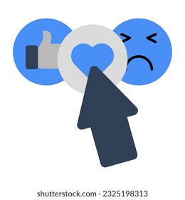 Ein Symbol für soziale Reaktion 