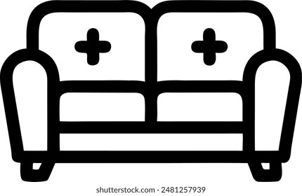 icon design of sofa, interior 