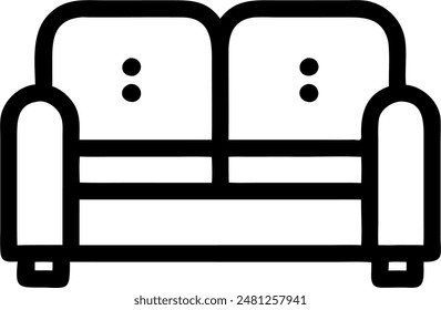 icon design of sofa, interior 