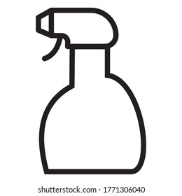 diseño de iconos de diseño de contorno de la colada de pulverización. adecuado para icono de producto, icono de lavandería, aplicaciones, comercio electrónico, etc.