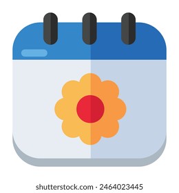 An icon design of spring calendar