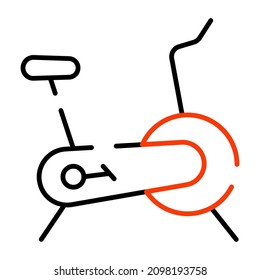 An Icon Design Of Stationery Bike 

