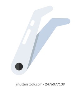 An icon design of straight razor
