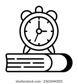 An icon design of study time