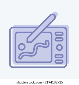 Icon Design. suitable for Branding symbol. two tone style. simple design editable. design template vector. simple illustration