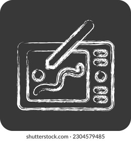 Symboldesign. geeignet für Branding-Symbol. Kreideart. einfaches Design bearbeitbar. Designvorlagenvektor