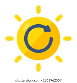 Un diseño de icono de la luz solar 