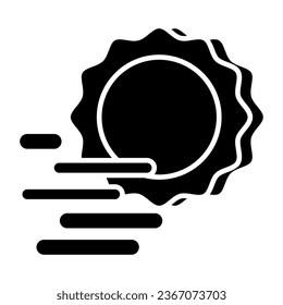 An icon design of sunlight 