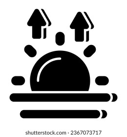 Un diseño de icono de la luz solar 