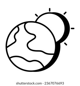 An icon design of sunlight 