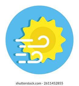 An icon design of sunlight