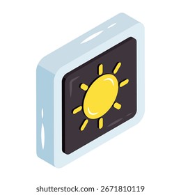 Un diseño de icono de la luz solar