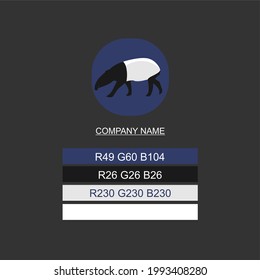 icon design with tapir theme