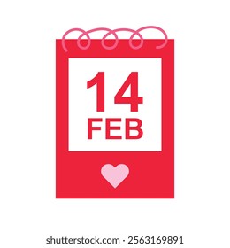 Icon design template element calendar celebrate valentine day