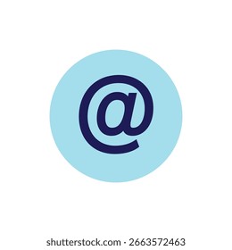 At icon design template isolated