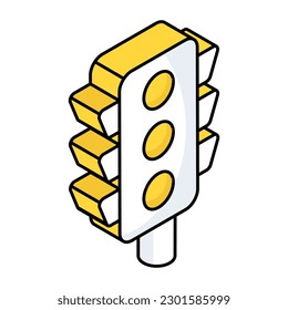 Un diseño de iconos de los semáforos 