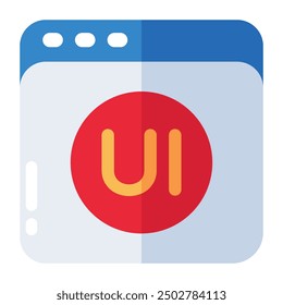 Ein Symboldesign der ui-Website 