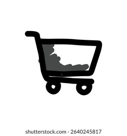 Icon design universal handraw simple isolated on white background, simple for design commercial