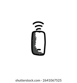 Icon design universal handraw simple isolated on white background, simple for design commercial
