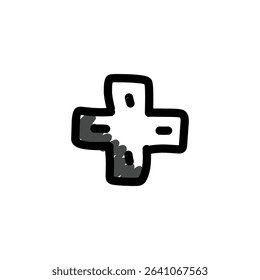 Icon design universal handraw simple isolated on white background, simple for design commercial