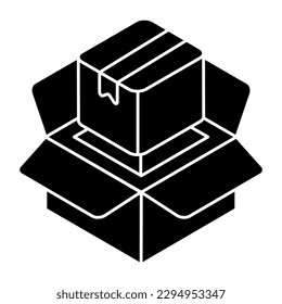 An icon design of unpacking 