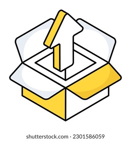 An icon design of unpacking 