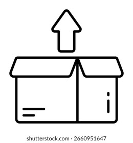 An icon design of unpacking