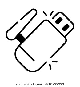 An icon design of Usb dongle 