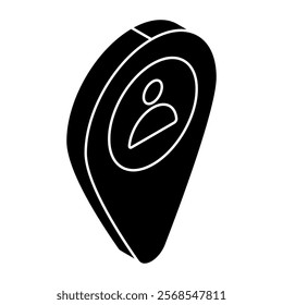 An icon design of user location