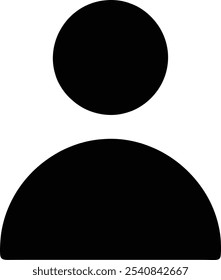 Design de ícone, símbolo de perfil do usuário, silhueta em preto e branco, notificação circular vermelha, gráfico minimalista, elemento de interface de aplicativo, avatar de contato, quadro quadrado, linhas limpas, contraste em negrito, sha simples