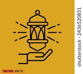 icon design vector graphic of template, sign and symbol, line style 