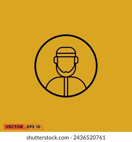 icon design vector graphic of template, sign and symbol, line style 