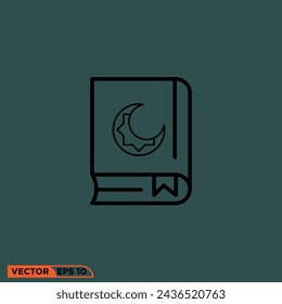 gráfico vectorial de diseño de iconos de plantilla, signo y símbolo, estilo de línea 
