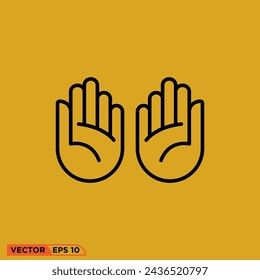 icon design vector graphic of template, sign and symbol, line style 