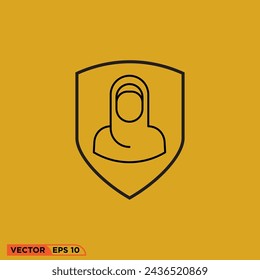 icon design vector graphic of template, sign and symbol, line style 