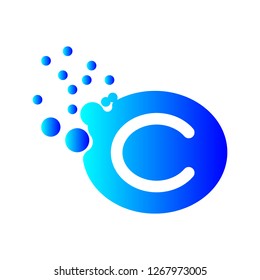 icon design vector letter logo c