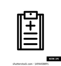 Icon design vector medical record