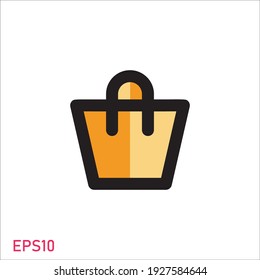 Icon design vector for Shopping bag, Perfect for pixel