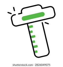 An icon design of vernier caliper 