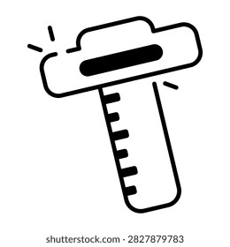 An icon design of vernier caliper 