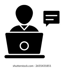 Video Un diseño de icono de chat
