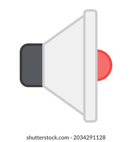 Un diseño de icono del altavoz de volumen