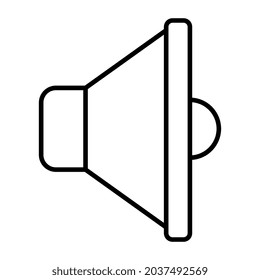 Un diseño de icono del altavoz de volumen