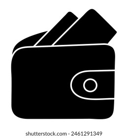 An icon design of wallet 

