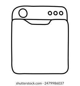 Un diseño de icono de la arandela

