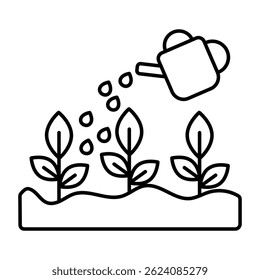 Um design de ícone de aspersão de água