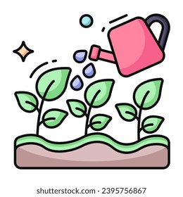 An icon design of watering can
