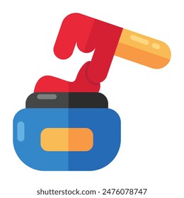 An icon design of wax jar isolated on white background