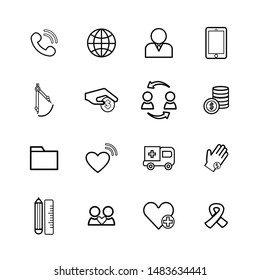 Icon design for web, mobile.