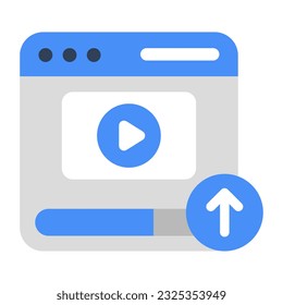 Ein Icon-Design für den Web-Video-Upload 